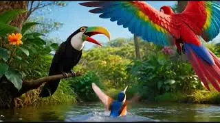 Latin and Arabian Ritmik Relaxing Insrtumental Music with 1080p FHD Bird's scenes for Restaurants 