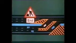 Motorway road works public information film (VHS Capture)