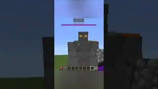 Rock golem in minecraft?!?! #minecraft #shorts #viral