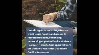 Ontario Agricultural College Launches New Master of Plant Agriculture Program