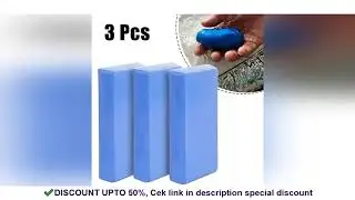 3 Pcs Car Clay Cleaning Bar Detailing Waxing Polish Treatment Fine Grade Blue Vehicle Wash Mud Fit A
