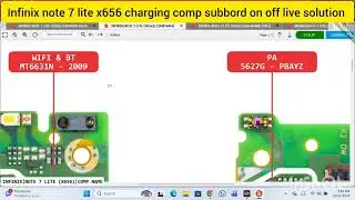 Infinix note 7 lite x656 charging comp subbord on off live solution 