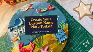 Customise name plate || Handmade Diy name plate || colourful wall hanging || happy face 💖😁
