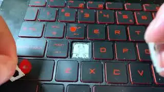 MSI laptop keyboard retainer clip & rubber spring glue replacement