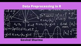 Data Preprocessing  in R