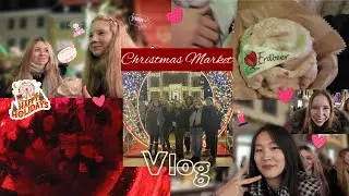 [INTOX VLOG] christmas market trip 💖💫 hanging out, food, games... (ENG sub)
