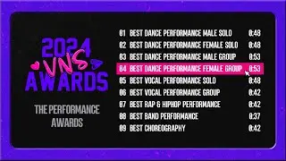 [#2024VNSAWARDS] Nominees | Best Dance Performance Female Group | Visually Not Shy 2024