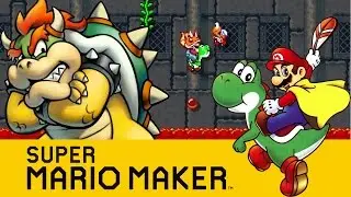 Super Mario Maker : Bowser's Chambers of Doom (Shortcut with Yoshi)