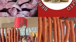 Nyúl kolbász juh bélbe,új recept-keverés,fűszerezés,töltés,sütés,füstölés,végtermék!