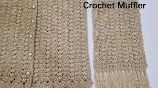 Crochet Woollen Muffler || Crochet Scarf || Crochet Shawl || क्रोशिये से मफलर बनाएं