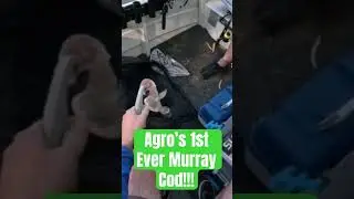 Agro&rsquo;s 1st ever Murray cod!!! #1stspeciescatch #1stmurraycod #cod #codfishing #murraycod #aussiefish