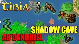 Ab'Dendriel Shadow Cave - SEKRETNE PRZEJŚCIE - Slimes Cave - Tibia - Miejsce Polowań - PORADNIK