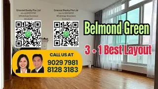 Belmond Green: Exclusive 3+1 Bedroom High-Floor Gem Near Orchard Road | Singapore Condo Tour.