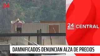 Alza de precios y temor por lluvias: la incertidumbre de damnificados en Lirquén y Penco