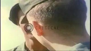 US Army Chaplain Captain Angelo Liteky talks to the members of the press at the F...HD Stock Footage