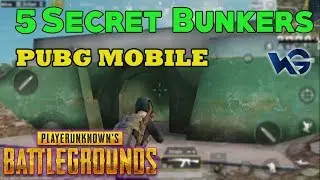 PUBG MOBILE : TOP 5 SECRET BUNKER AND LOCATION GUIDE | Good Loot
