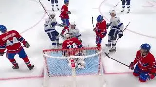 Nikita Kucherov's assist on Cirelli's first goal after injury vs Canadiens (17 dec 2022)
