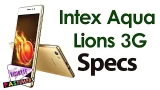 Intex Aqua Lions 3G Smartphone Launched Price and Specs || Pastimers