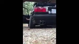 1986 bmw 325is (e30)  M50B25 swap custom exhaust