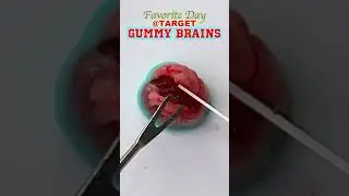 🧠Gummy Brains🍓Strawberry Gummie Candy 🎃Halloween @TARGET Favorite Day #SHORTS