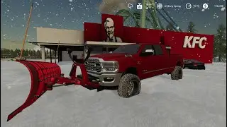 FS19 Mods - Plowing Snow In Our New 2020 Ram 2500 (Farming Simulator 19)