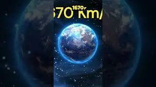earth rotates at an incredible speed of 1670 km/h #shorts