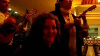 Cuban Guitar Trio playing for us at dinner