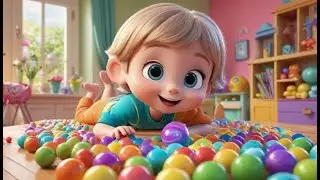 Toy Marbles Go Roll Roll Roll | Nursery Rhyme for Kids | Baby Songs | Kids Music