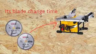 How i change a Dewalt table saw blade and why I use Saxton Blades