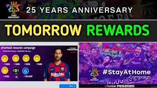 TOMORROW 25th ANNIVERSARY SECOND ROUND REWARDS | PES 2020 MOBILE