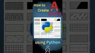How to create #autocad #hatch #automation #python #coding