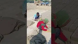 Bangladeshi local Traditional brick factory for manual brick making process 