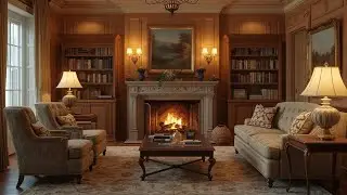 Cozy Living Room Ambience for Reading & Relaxation (Still Image, No Music)