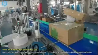 Customization packaging line automatic box labeling machine and conveyor belt