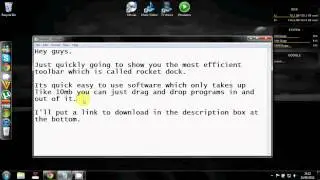 Rocket dock toolbar