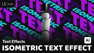 Isometric Text Effect - Adobe Illustrator tutorial