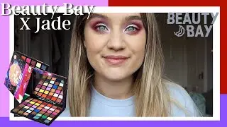 BEAUTY BAY X JADE PALETTE REVIEW, LOOK, SWATCHES BRAND NEW PALETTE FIRST IMPRESSION VLOGTOBER DAY 12