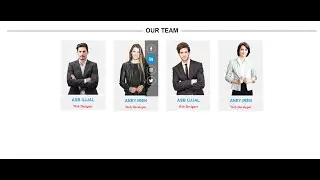Our Team Section Using HTML and CSS/ Web design