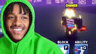 I Disguised As The OWNER in Roblox Blade Ball