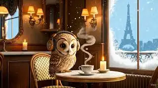 Sip Coffee in a Parisian Cafe with Ollie the Owl | Tone Tree Music #winterambience #lofi