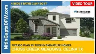 Picasso Plan in Cross Creek Meadows in Celina, TX Video Tour | Dallas New Construction Home Expert