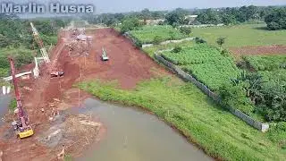 Jalan Bojonggede Kemang Penggalian Bore Pile Dan Pemasangan Tiang Pancang Ke 2 Danau Nanggerang