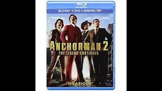 Anchorman 2 The Legend Continues 2014 Blu-ray menu walkthrough