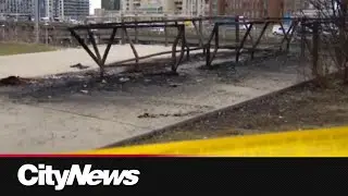 Red canoe at Toronto&rsquo;s Canoe Landing Park destroyed in fire