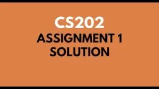 CS 202 ASSIGNMENT 1 SOLUTION FALL 2021 | EDUCATIVE TOWN