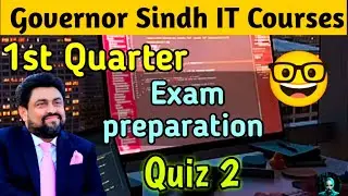 Governorsindh IT 1st quarter exam preparation Quiz 2 for Karachi Students #viral #trending #aiplanet