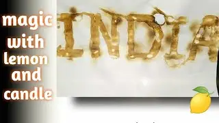 How to do experiment by lemon juice and candle || colour inversion using lemon juice || experiment.
