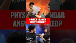 Did MB Sir Just Reveal the 1st Physics Sikandar Answer? 👀 | #PhysicsSikandar