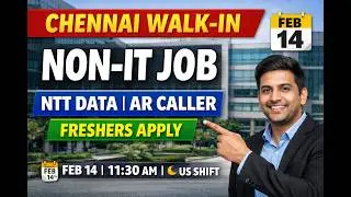 NTT DATA Chennai Walk-In 2026 | Non-IT Job for Freshers | AR Caller Hiring | Feb 14