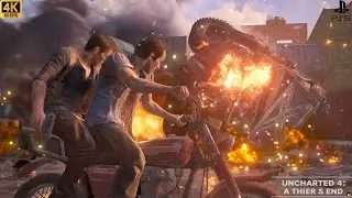 Uncharted 4:A Thief' END:Action Seen:ps5:4KGameplay: